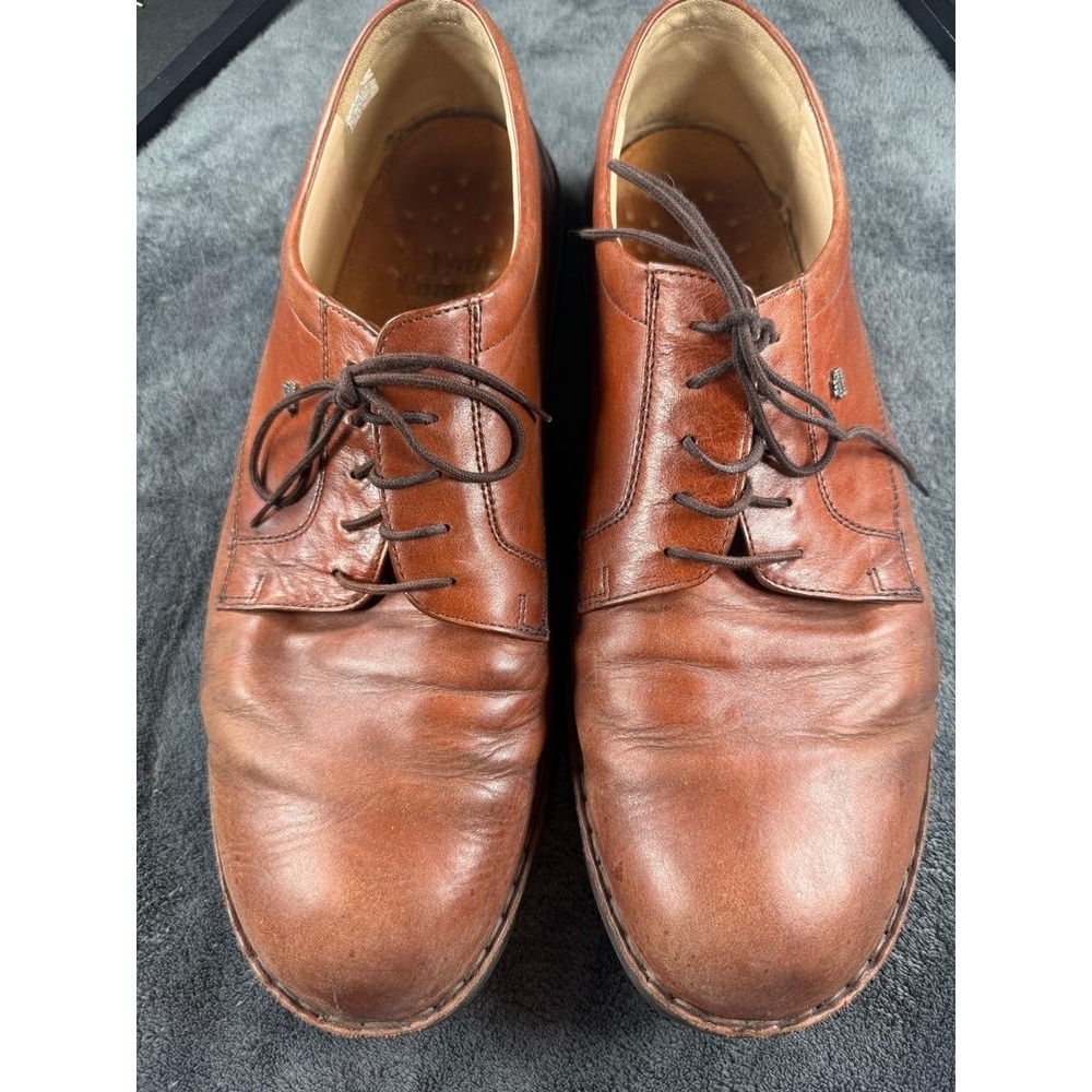 Finn Comfort Lace-up Mens Size 11.5 Brown Comfort Leather European Crafted